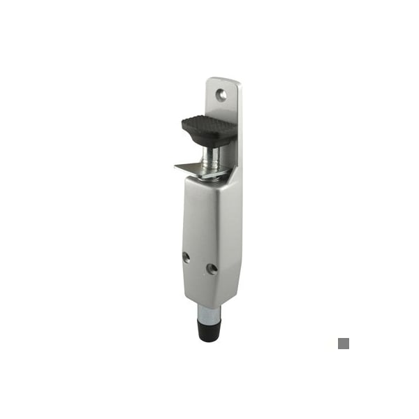 Prime-Line Step-On Door Holder, Diecast Aluminum, Spring-Loaded (Single Pack) - J 4595