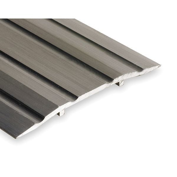 National Guard Saddle Door Threshold, Fluted Top , 4 ft. L, Aluminum - 413-4