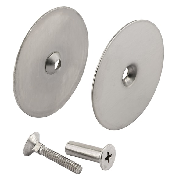 Prime-Line Steel Door Hole Cover Plate, Stainless Steel Single Pack - U 10677