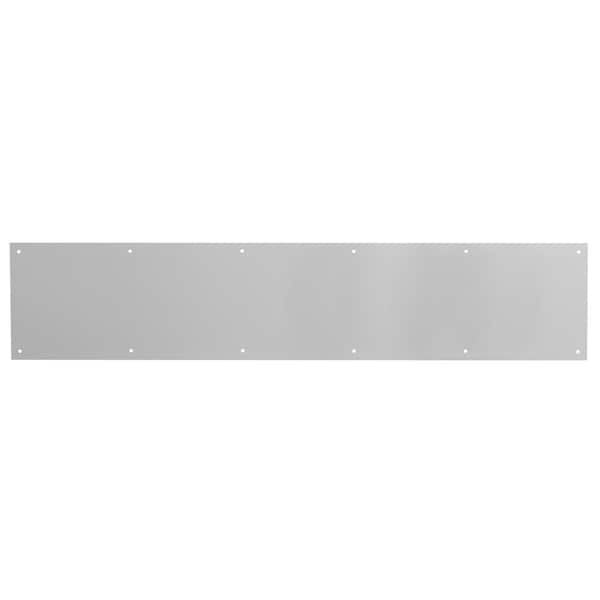 Prime-Line Kick Plate, 6 x 36 in., Satin Aluminum Single Pack - J 4753