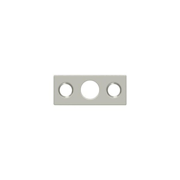 Deltana Strike Plate For 7" Flush Bolt Satin Nickel - SP7FBR15