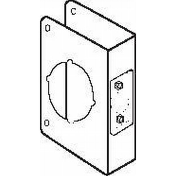 Don-Jo Classic Wrap Around for Cylindrical Door Lock with 2-1/8" Hole with 2-3/4" Backset and 1-3/4" Door - CW81S