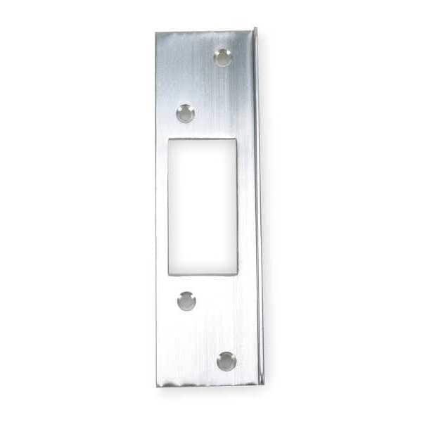 Zoro Select Door Latch Guard, Aluminum, Aluminum, 6"L x 1-3/4"W - 2MDH5