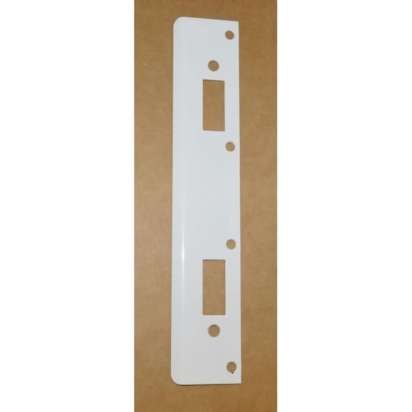 Don-Jo 1-3/4" x 12" Double Hole Strike for 5-1/2" and 6" Centered Locksets - FL212W6WH