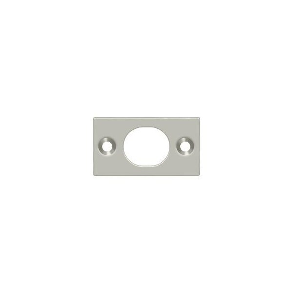 Deltana Strike Plate For 6" Flush Bolt Satin Nickel - SP6FBU15