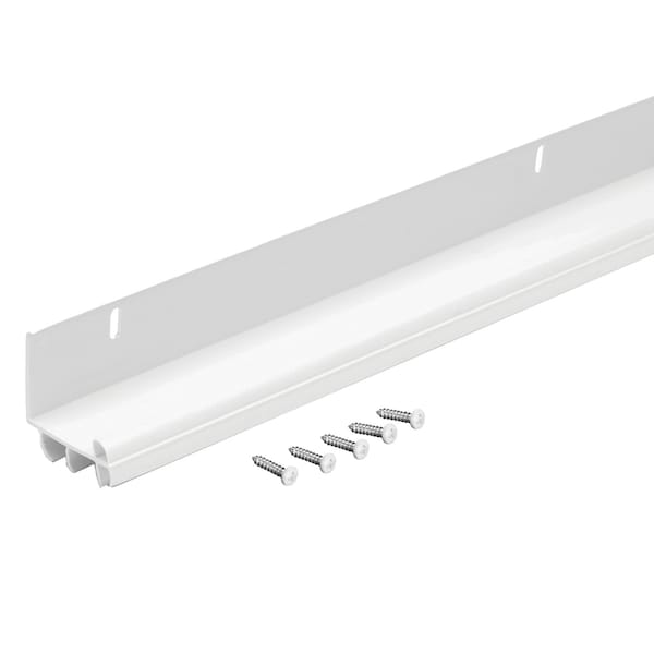 M-D Building Products 36 in. White Vinyl L-Shape Screw-on Under Door Seal - 43816