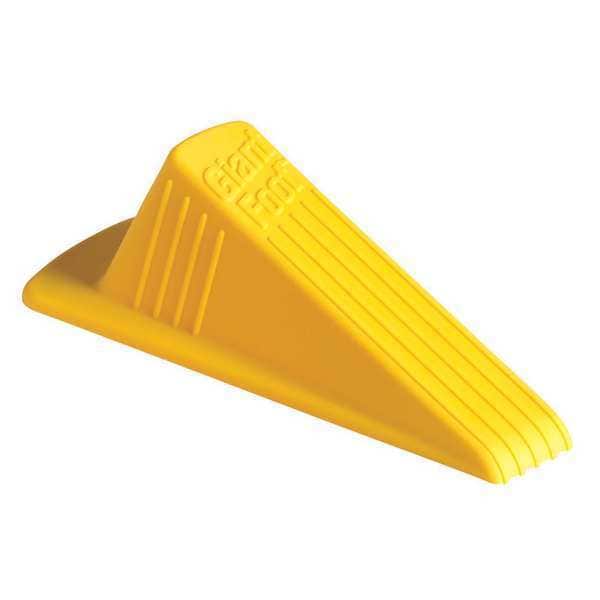 Giant Foot Door Wedge XL, Thermo Plastic, Yellow, 2"H x 3-1/2"W - 29966