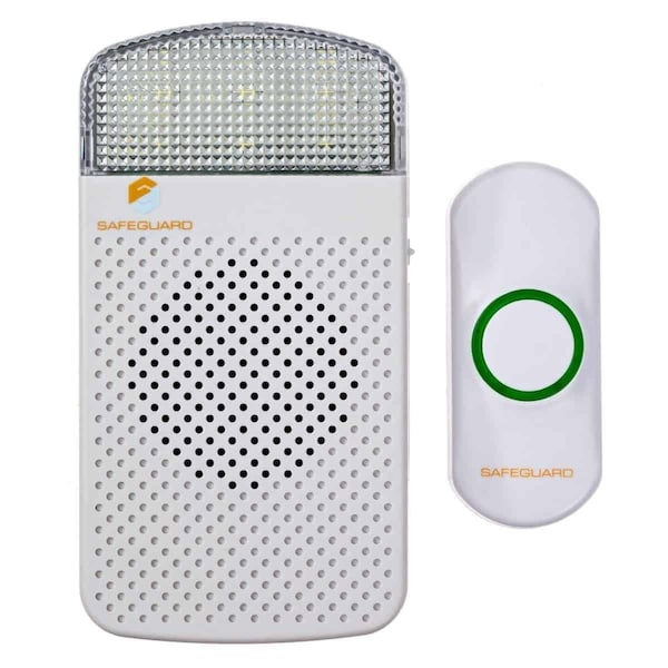 Safeguard Supply Wireless Doorbell Plus Flashing Strobe Receiver Kit - LRA-D1000S-L