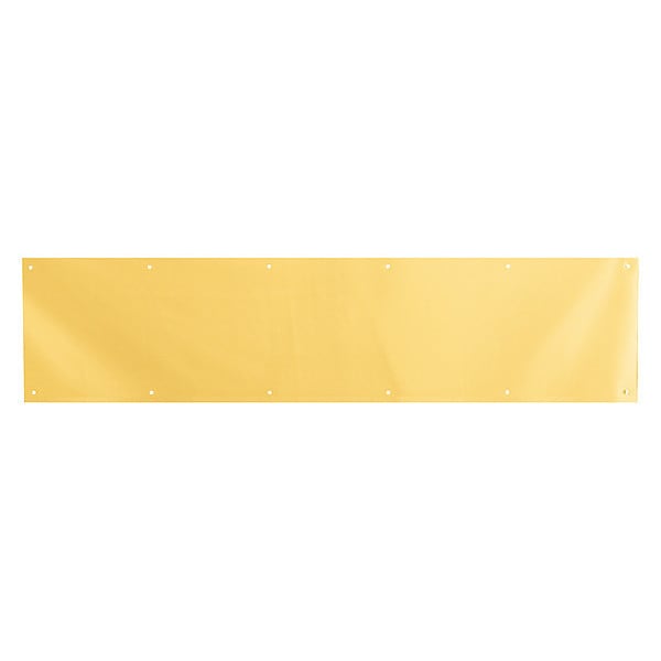 Primeline Tools Kick Plate, 8 in. x 34 in., Brite Brass on Aluminum Door Kick Plate (Single Pack) - MP4618