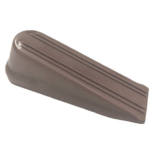 Zoro Select Door Wedge, Plastic, Brown, 4 In. L - 1RCU4