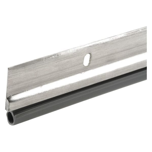 Primeline Tools Jamb Weatherstrip, 36 in. x 84 in., Aluminum and Vinyl Construction, Satin Nickel (1 Kit) - MP4685