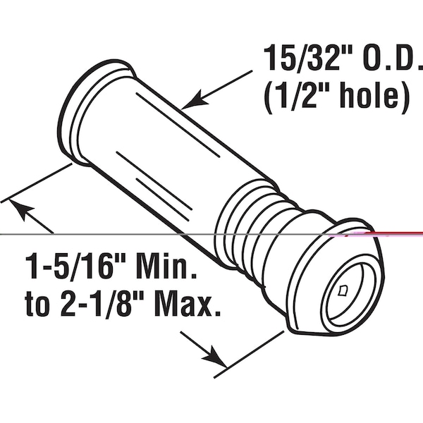 Prime-Line Door Viewer 160 Degree 1/2 in. UL Listed Solid Brass, Classic Bronze Finish (Single Pack) - U 10311