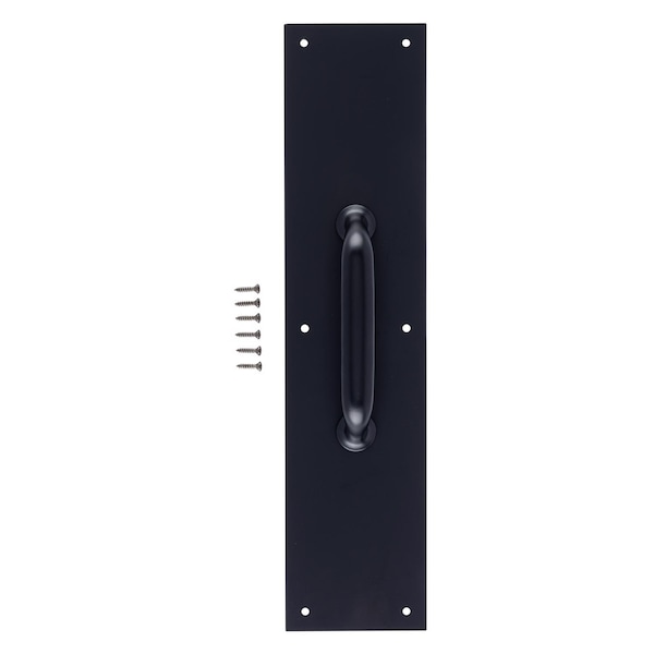 Brinks Commercial Brinks Commercial 15 in. L Matte Black Aluminum Pull Plate - BC41021