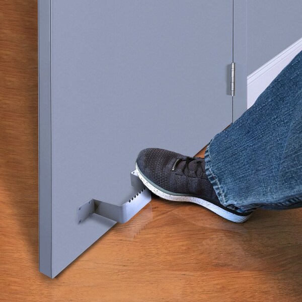 Tell Tell 2 in. L Satin Silver Stainless Steel Hands-Free Door Pull - DT101925