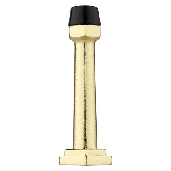 National Hardware National Hardware Powell 5/8 in. W X 3-19/32 in. L Zinc Brushed Gold Gold Door Stop Mounts to door a - N830-532