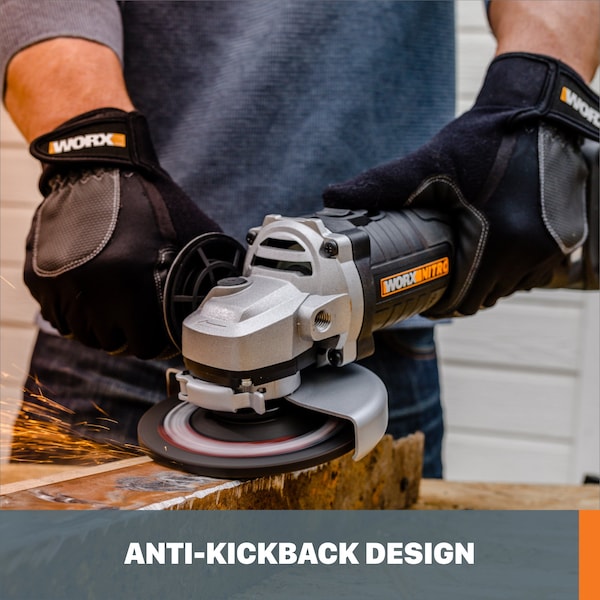Worx 20V Power Share 4.5 in. Cordless Angle Grinder with Brushless Motor, Tool Only - WX812L.9