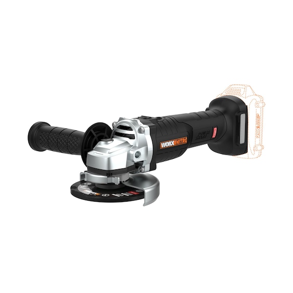 Worx 20V Power Share 4.5 in. Cordless Angle Grinder with Brushless Motor, Tool Only - WX812L.9