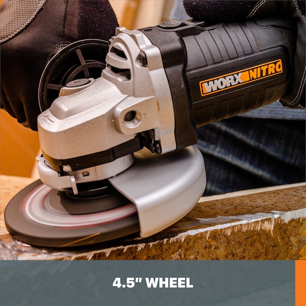 Worx 20V Power Share 4.5 in. Cordless Angle Grinder with Brushless Motor, Tool Only - WX812L.9