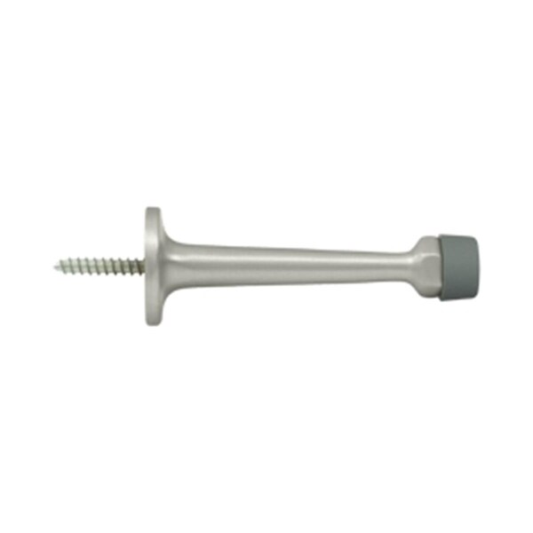 Patioplus 3.25 in. Baseboard Door Bumper, Satin Nickel - Solid - PA2667028