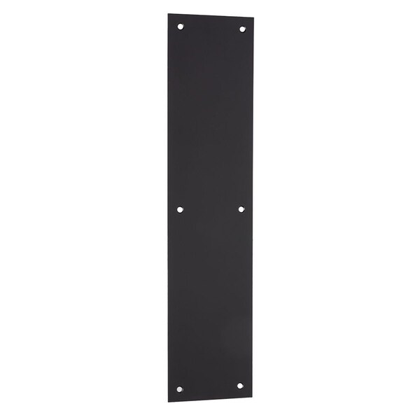 Pamex 3-1/2in x 15in Solid Brass Push Plate Oil Rubbed Bronze Finish - DD091035OB