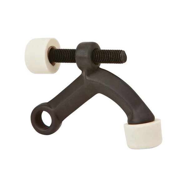 Ives Ives 3-1/2 in. W X 4 in. L Aluminum Oil Rubbed Bronze Hinge Pin Door Stop Mounts to door hinge 1/4 i - 70A10B