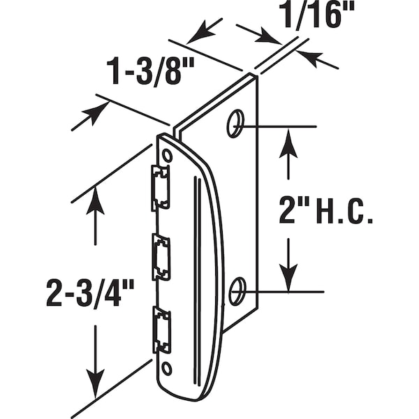Prime-Line 1-3/8 in. Door Lock Steel Antique Brass Finish Flip-Action Door Lock - U 9873