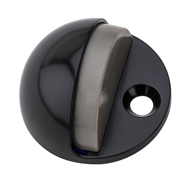 National Hardware National Hardware Zinc Oil Rubbed Bronze Black Door Stop Mounts to floor 1.75 in. - N327-612