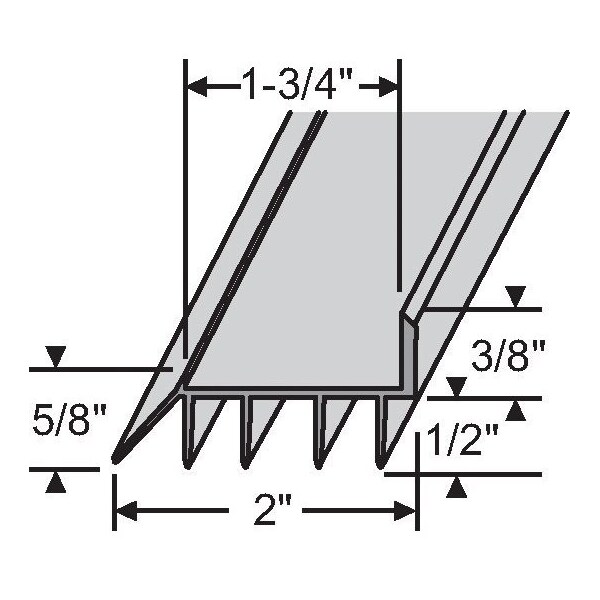 Strybuc 37in BROWN DOOR SWEEP - 19-1053-37