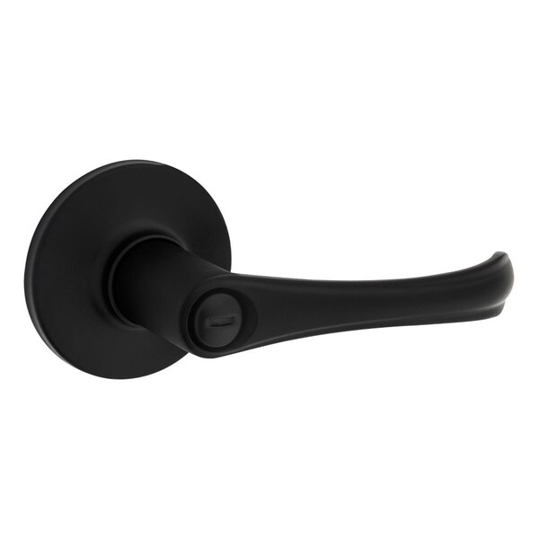 Safelock Grapevine Lever Privacy Lock with RCAL Latch and RCS Strike Matte Black Finish - SL3000GV-514