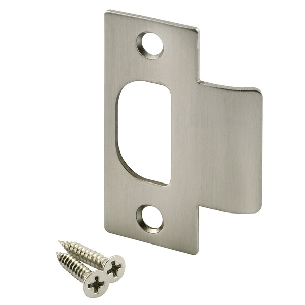 Prime-Line Tee Strike for Schlage Locks with Screws, Satin Nickel Finish (Single Pack) - E 2484