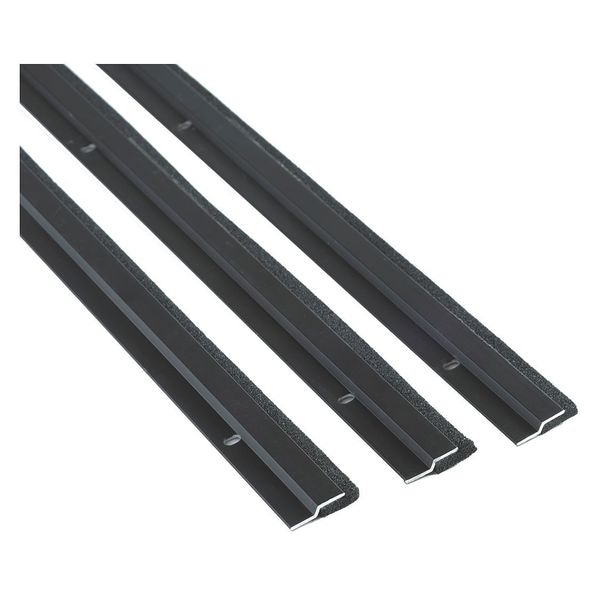 National Guard Weatherstrip, 1/4in., Neoprene, Black - 127NDKB-36X84