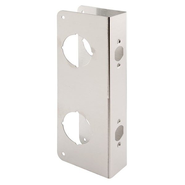 Prime-Line Door Guard, 5-1/2 in., 2-3/4 in. by 1-3/4 in., Stainless Steel - U 10546
