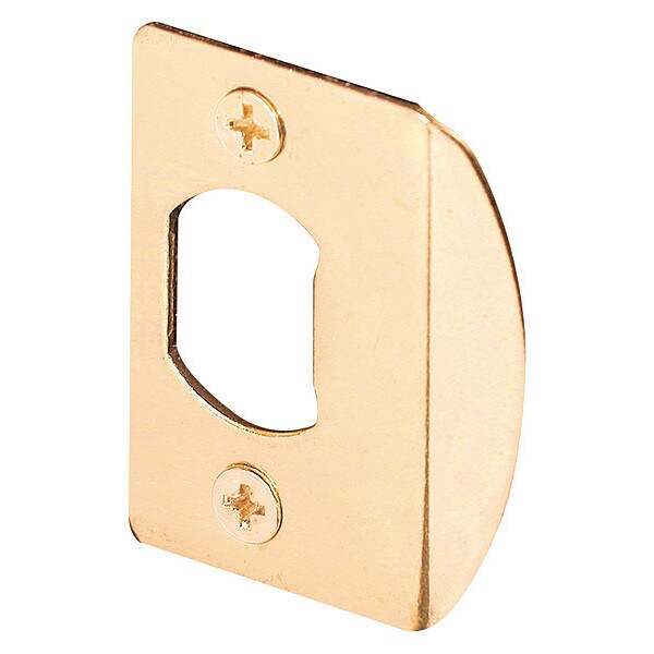 Primeline Tools Standard Latch Strike, 1-5/8 in., Steel, Brass Plated Finish (2 Pack) - MP2232-2