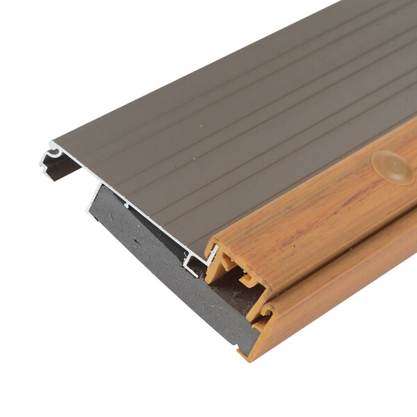 M-D Building Products M-D Building Products 1.38 in. H X 4.56 in. W X 36 in. L Satin Nickel Aluminum Thermal Break Thresho - 49008