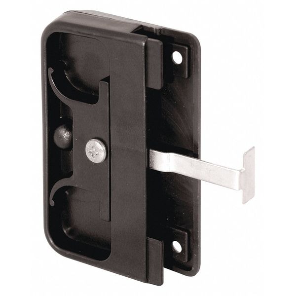 Prime-Line Black Plastic Mortise Style Screen Door Latch and Pull (Single Pack) - A 142