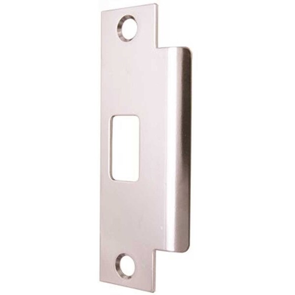Kwikset 1-1/4 x 4-7/8 Asa Metal Jamb Strike, Brushed Chrome - 3846-01 26D STR