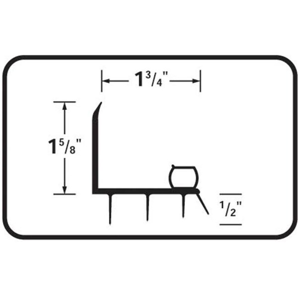 M-D Building Products M-d Products Replacement Door Bottom With Vinyl Fins 43816 - 5339064