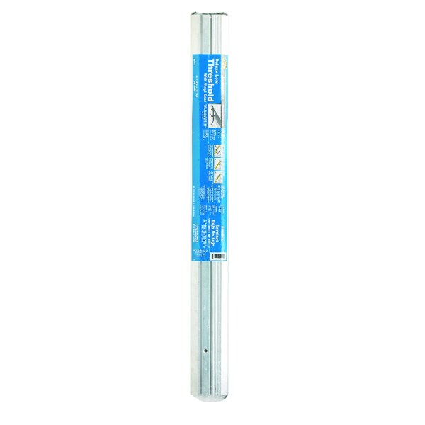 Tower Sealants M-D Building Products 0.75 in. H X 3.75 in. W X 36 in. L Aluminum Deluxe Low Threshold Silver - 08102