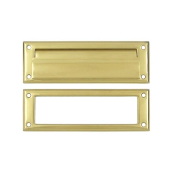 Patioplus 8.87 in. Mail Slot with Interior Frame, Bright - PA2667168