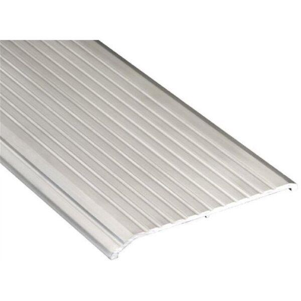 Perfectpatio 0.25 in. Offset Saddle Threshold, Mill Aluminum - PE2667465