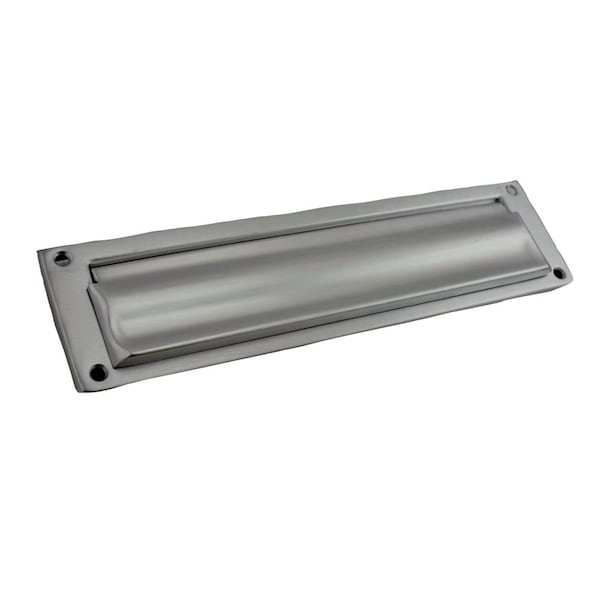Ives Commercial Aluminum Magazine Mail Slot with Spring Loaded Front and Open Back Aluminum Finish - 620PA28
