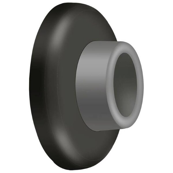 Deltana Wall Mount Concave Flush Bumper, 2-1/2" Diameter Oil Rubbed Bronze - WB250U10B