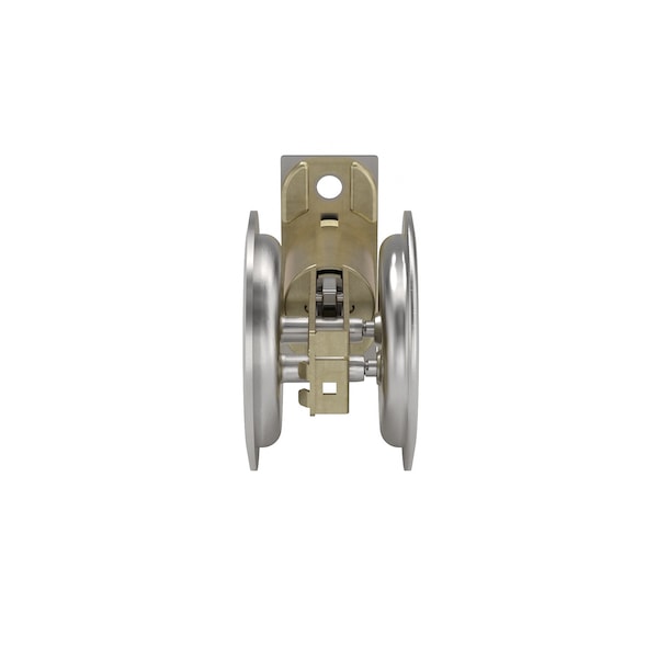 Richelieu 2 716inch 62 mm Round Pocket Door Passage Pull, Brushed Nickel - 17RNB10