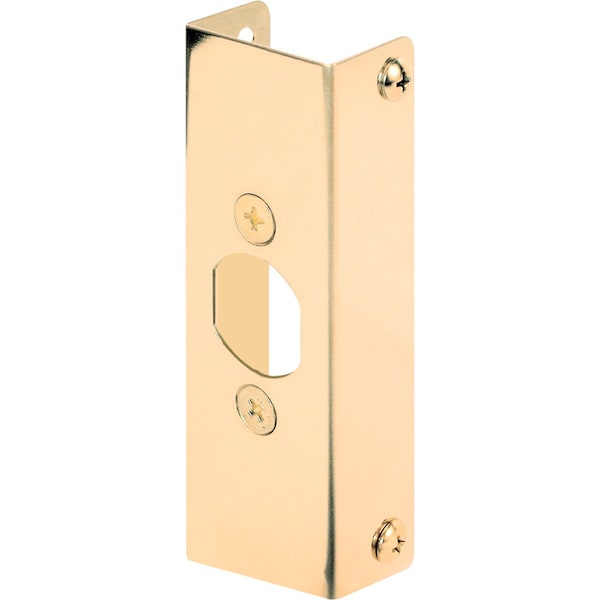 Prime-Line Prime-Line 4.5 in. H X 1 in. L Brass-Plated Brass Door Edge Reinforcer - U 9566