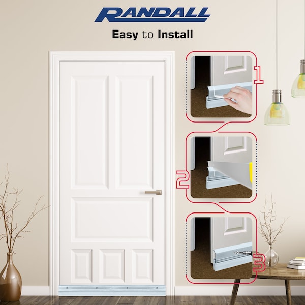 Randall TRIPLE SEAL SWEEP UP TO 1In. GAP - 3 FT V-62T
