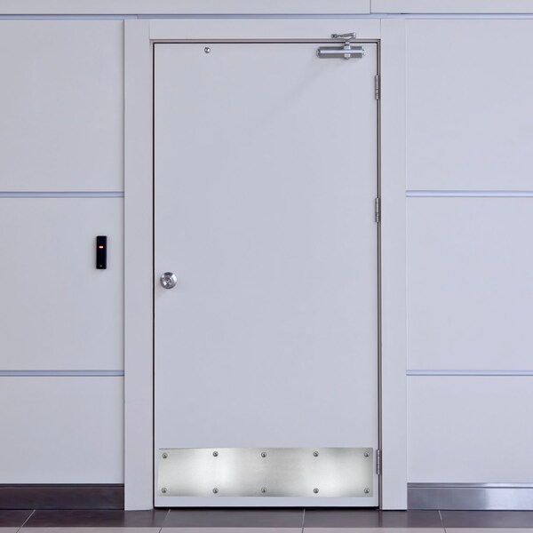 Trans Atlantic Co. 8 in. x 34 in. Aluminum Commercial Kick Plate - GH-KP834-AL