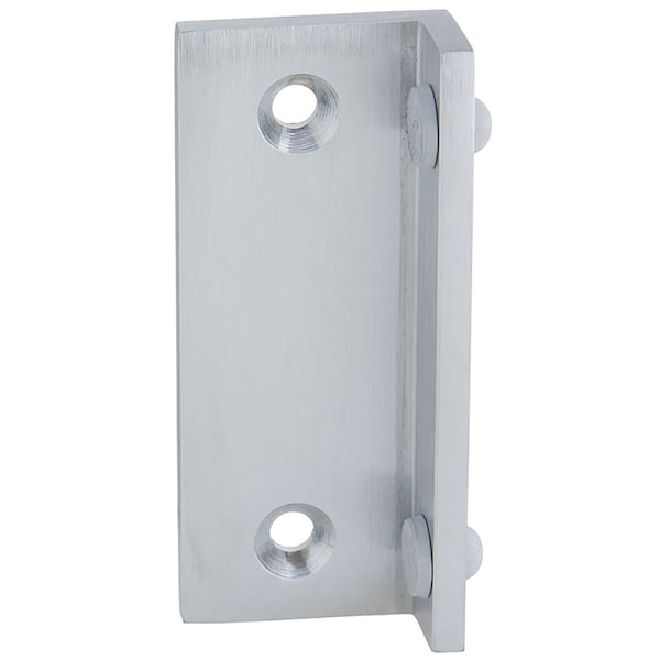 Ives 1-1/2" x 3-1/2" Angled Surface Stop, For Single and Double Door, US26D - AS18 US26D