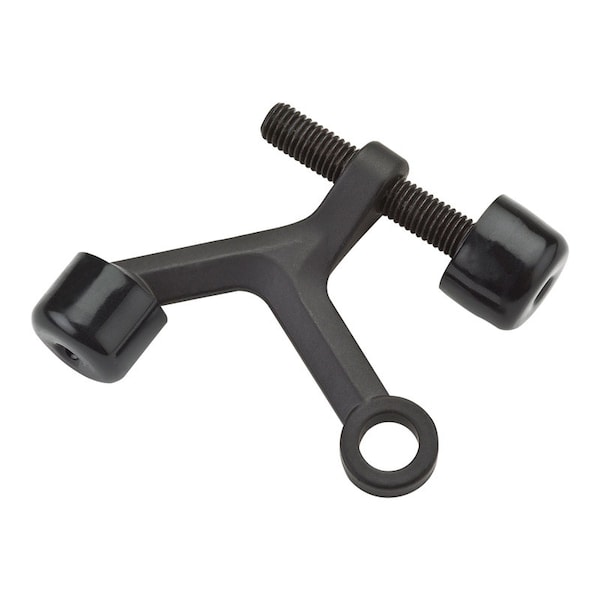 National Hardware National Hardware Zinc Oil Rubbed Bronze Brown Hinge Pin Door Stop Mounts to door - N830-123