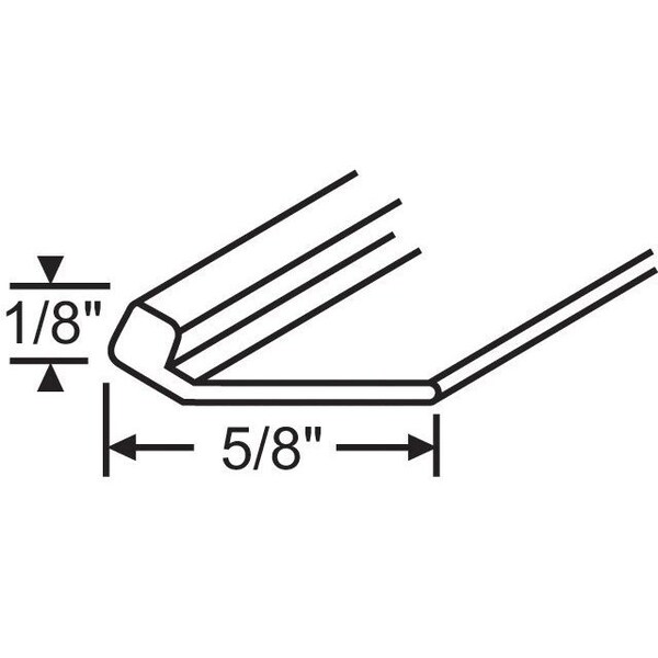 Strybuc Black Panel Sill Weatherstrip - 63-502B-1