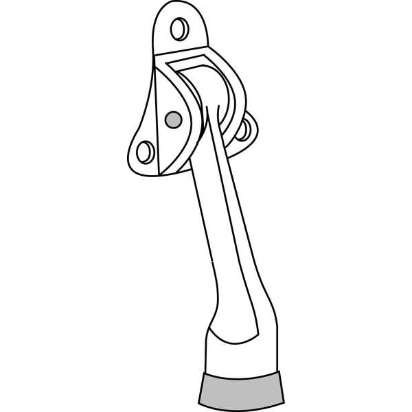 Rockwood Lever Door Holder, Satin Bronze, Cast Zinc - 458.10